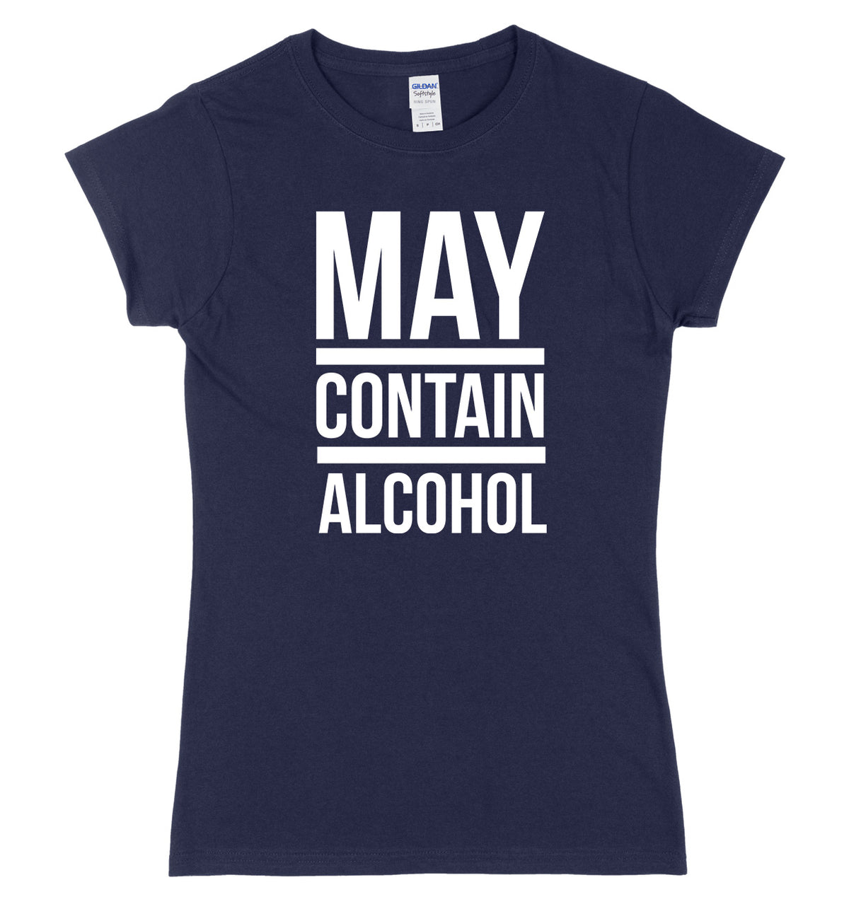 May Contain Alcohol Womens Slim Fit T-Shirt