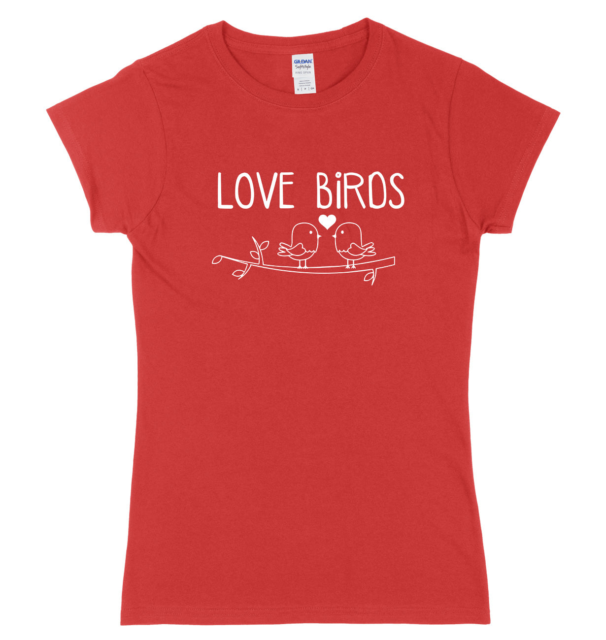 Love Birds Womens Ladies Slim Fit T-Shirt