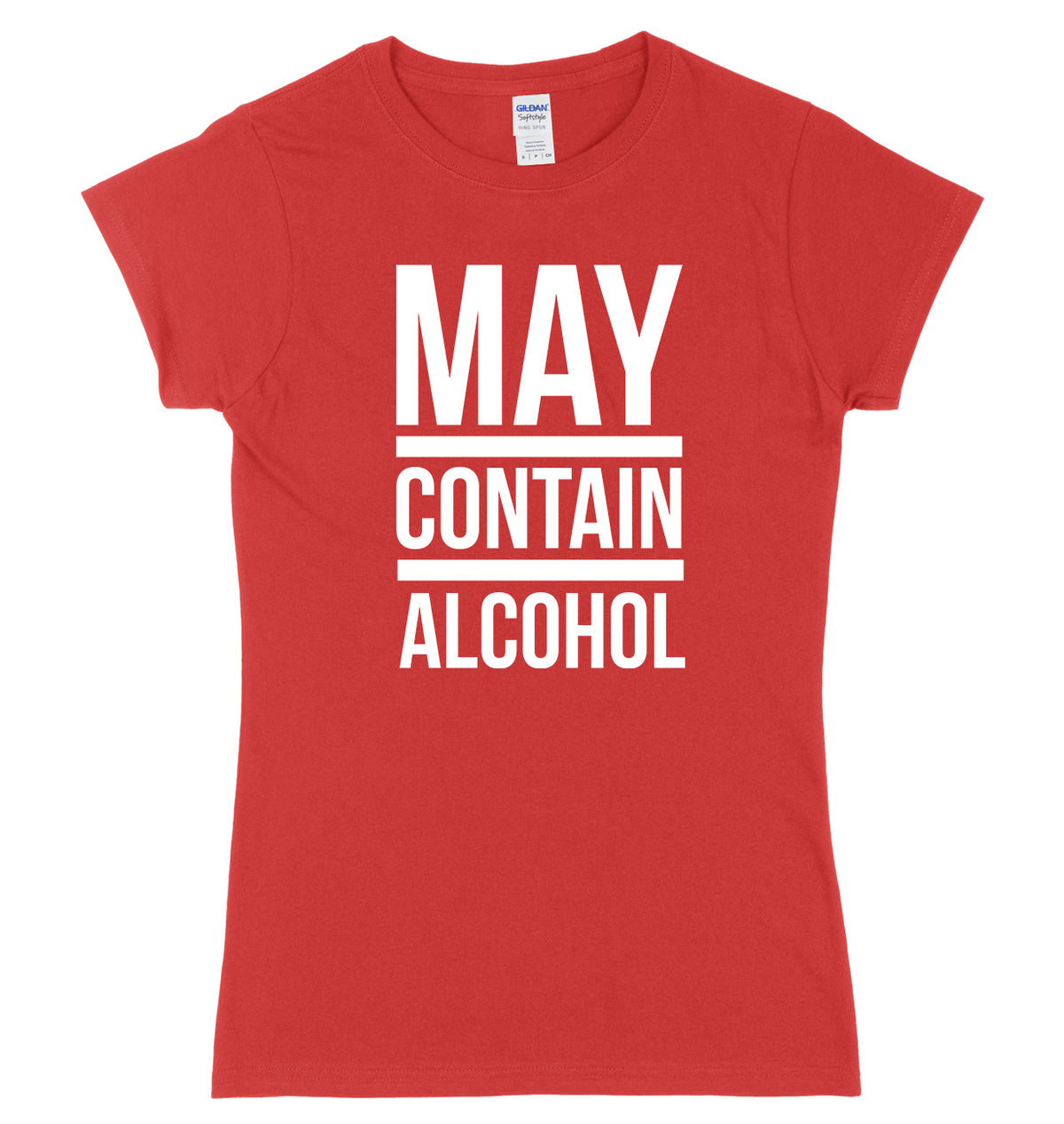 May Contain Alcohol Womens Slim Fit T-Shirt