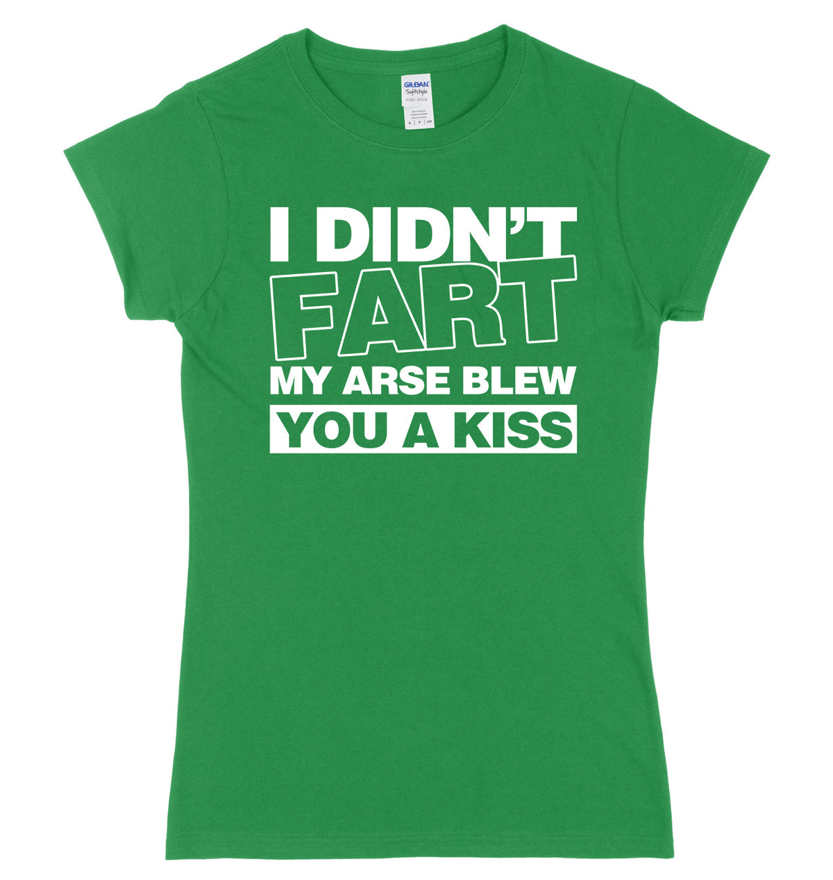 I Didn&#39;t Fart My Ar*se Blew You A Kiss Womens Ladies Slim Fit T-Shirt