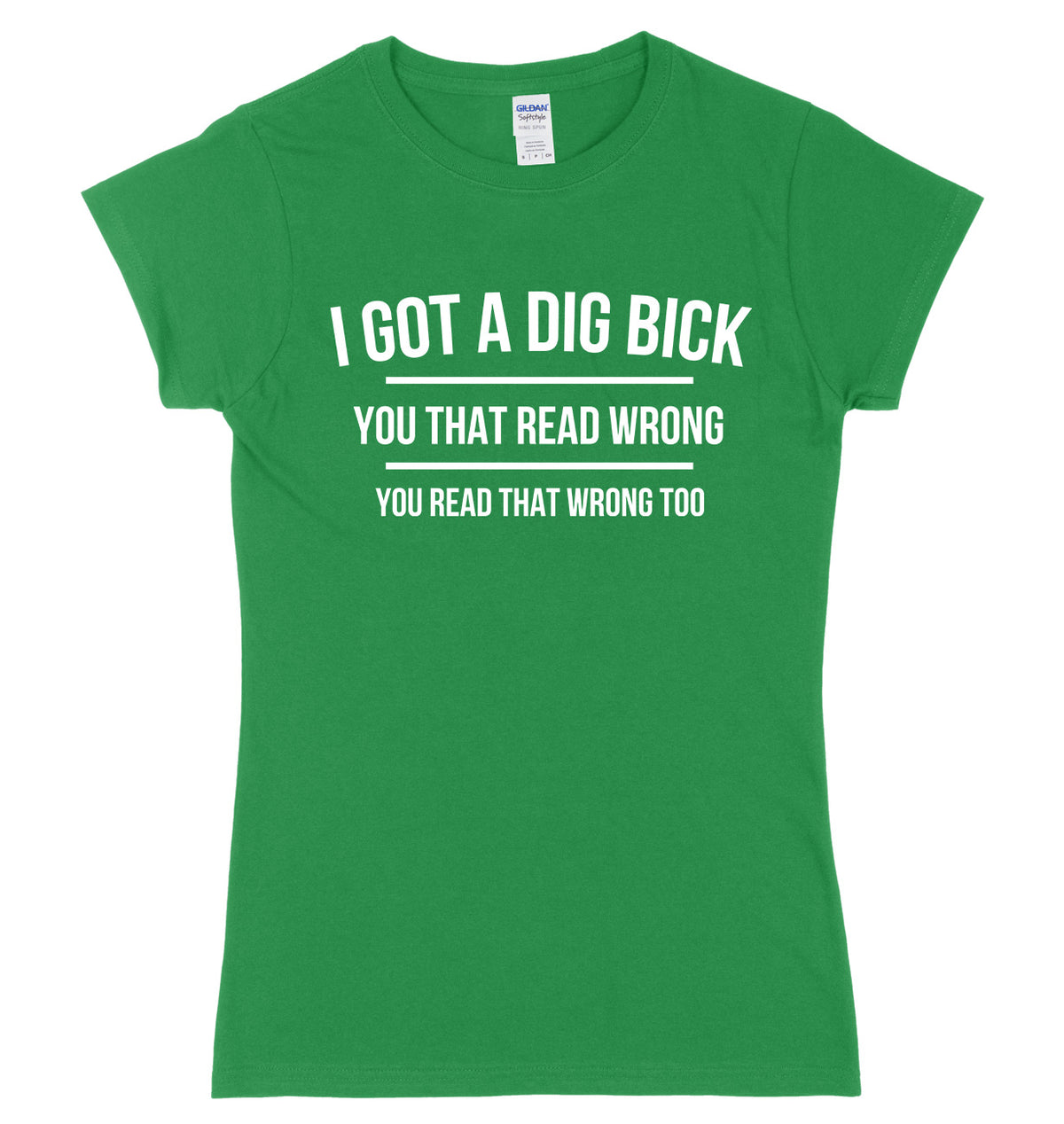 I Got A Dig Bick Womens Ladies Slim Fit T-Shirt