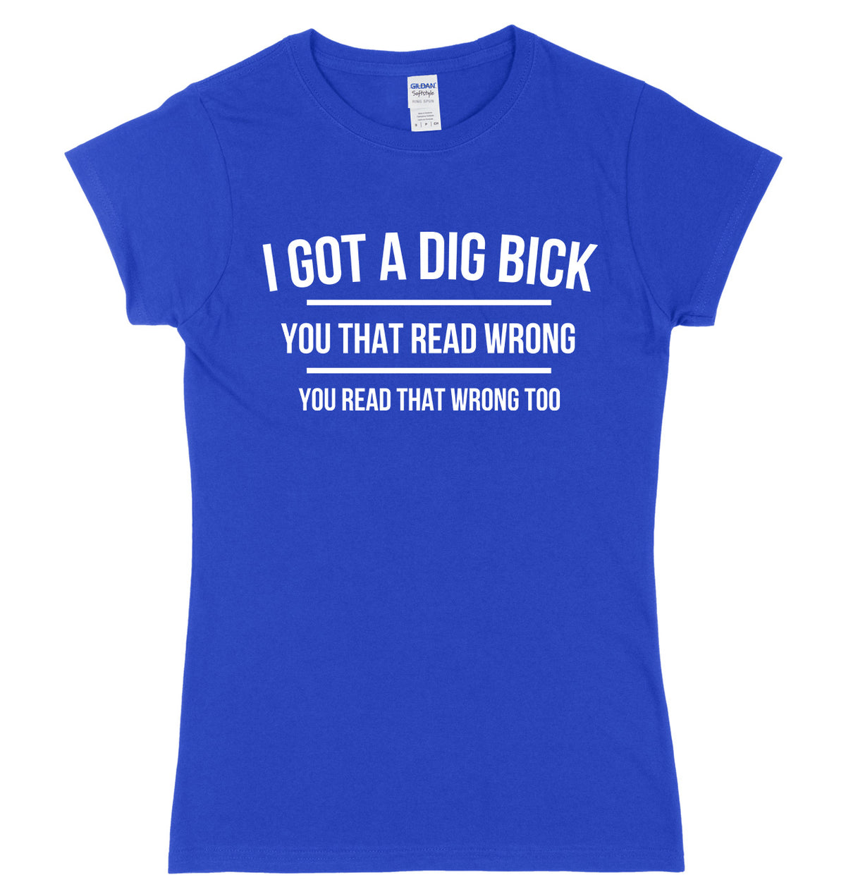 I Got A Dig Bick Womens Ladies Slim Fit T-Shirt