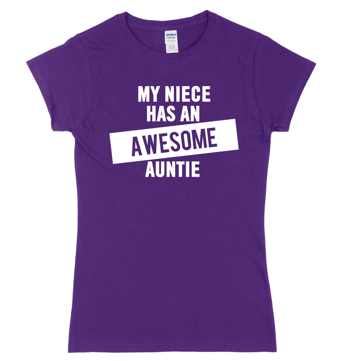 My Niece Has An Awesome Auntie Womens Ladies Slim Fit T-Shirt