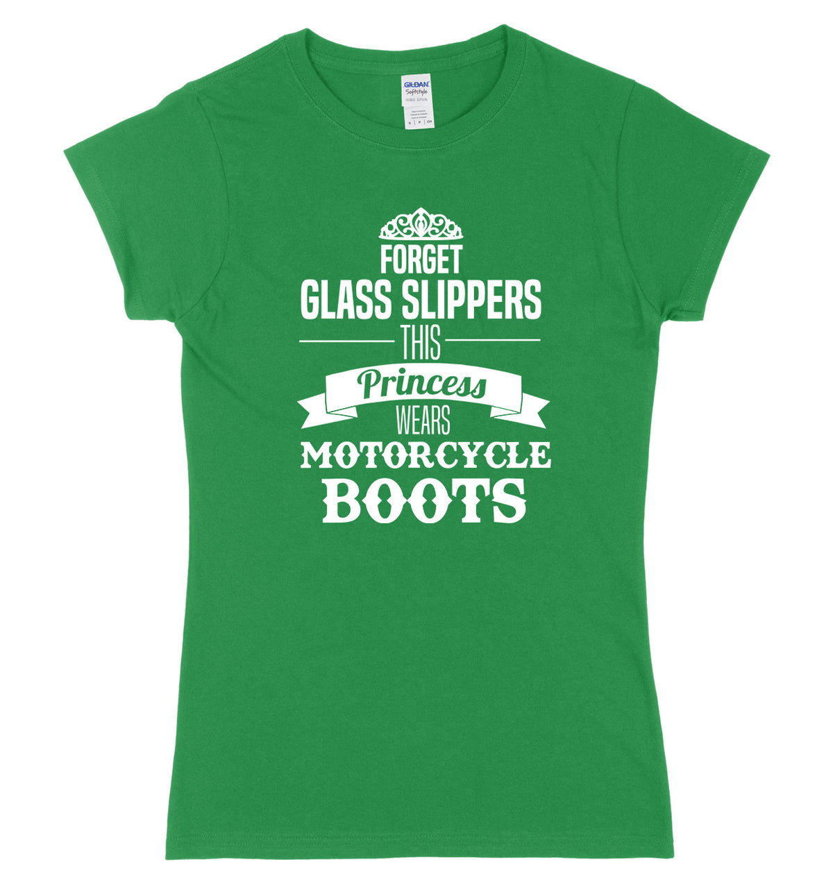 Forget Glass Slippers This Princess Wears Motorcycle Boots Womens Slim Fit T-Shirt