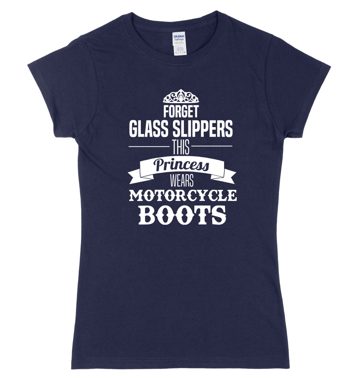 Forget Glass Slippers This Princess Wears Motorcycle Boots Womens Slim Fit T-Shirt