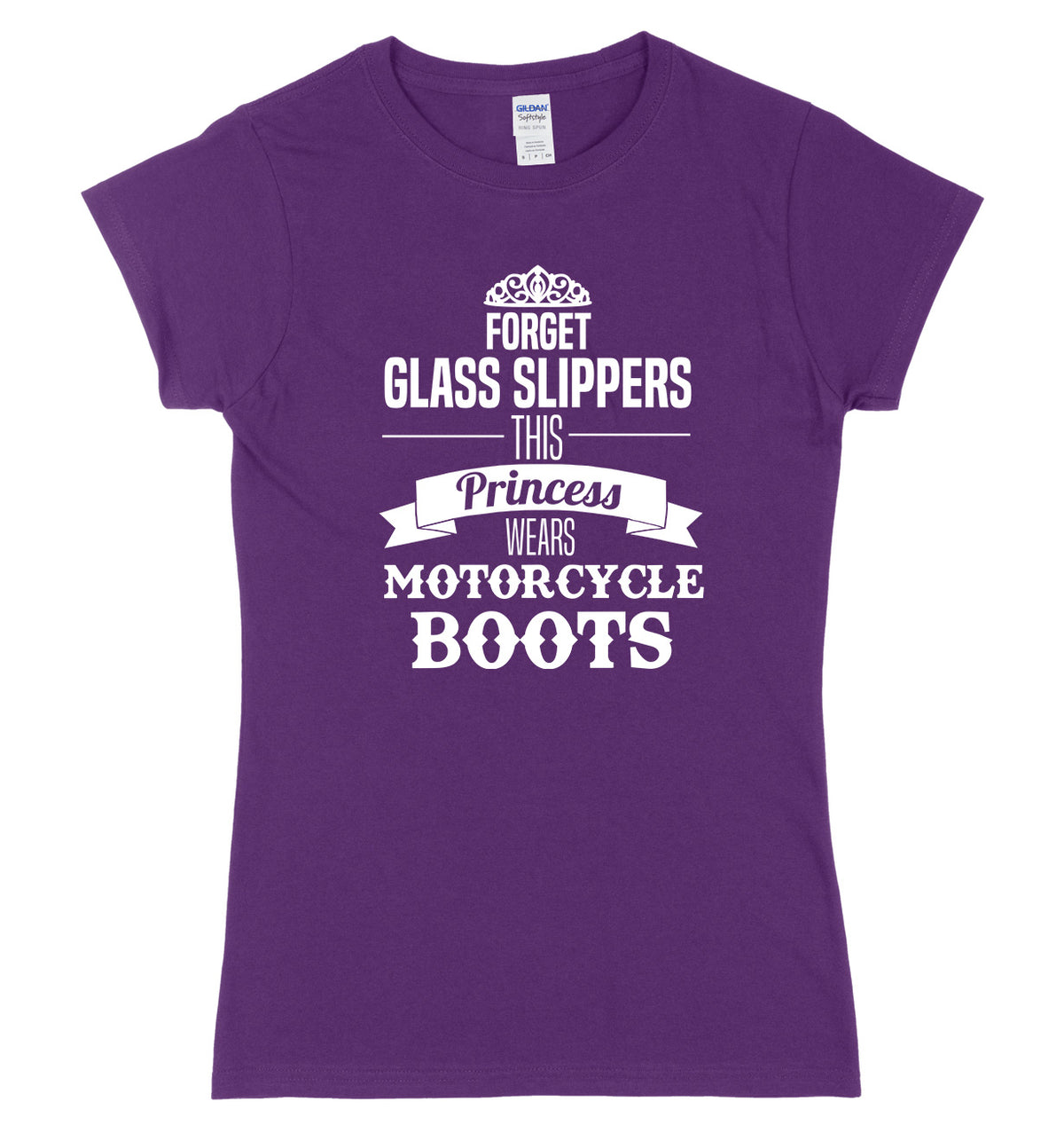Forget Glass Slippers This Princess Wears Motorcycle Boots Womens Slim Fit T-Shirt