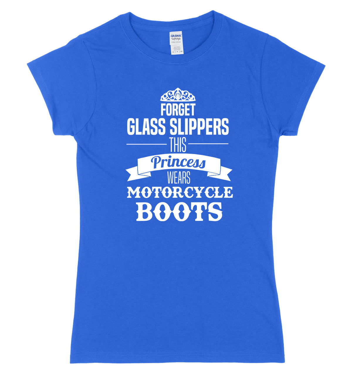 Forget Glass Slippers This Princess Wears Motorcycle Boots Womens Slim Fit T-Shirt