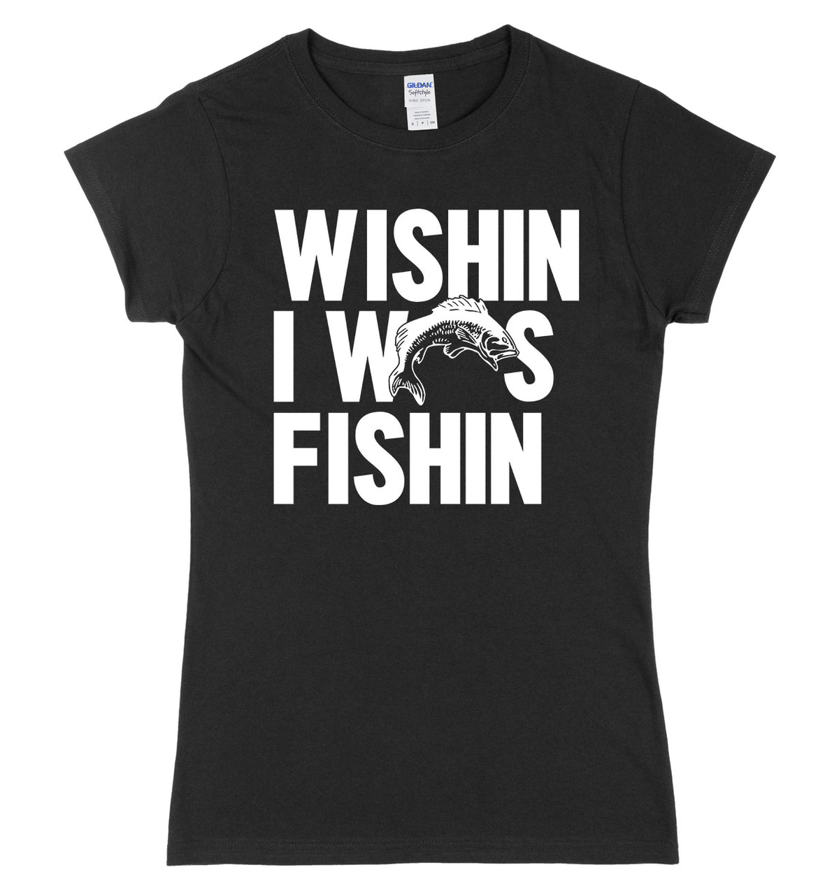 Wishin I Was Fishin Womens Slim Fit T-Shirt - StreetSide Surgeons