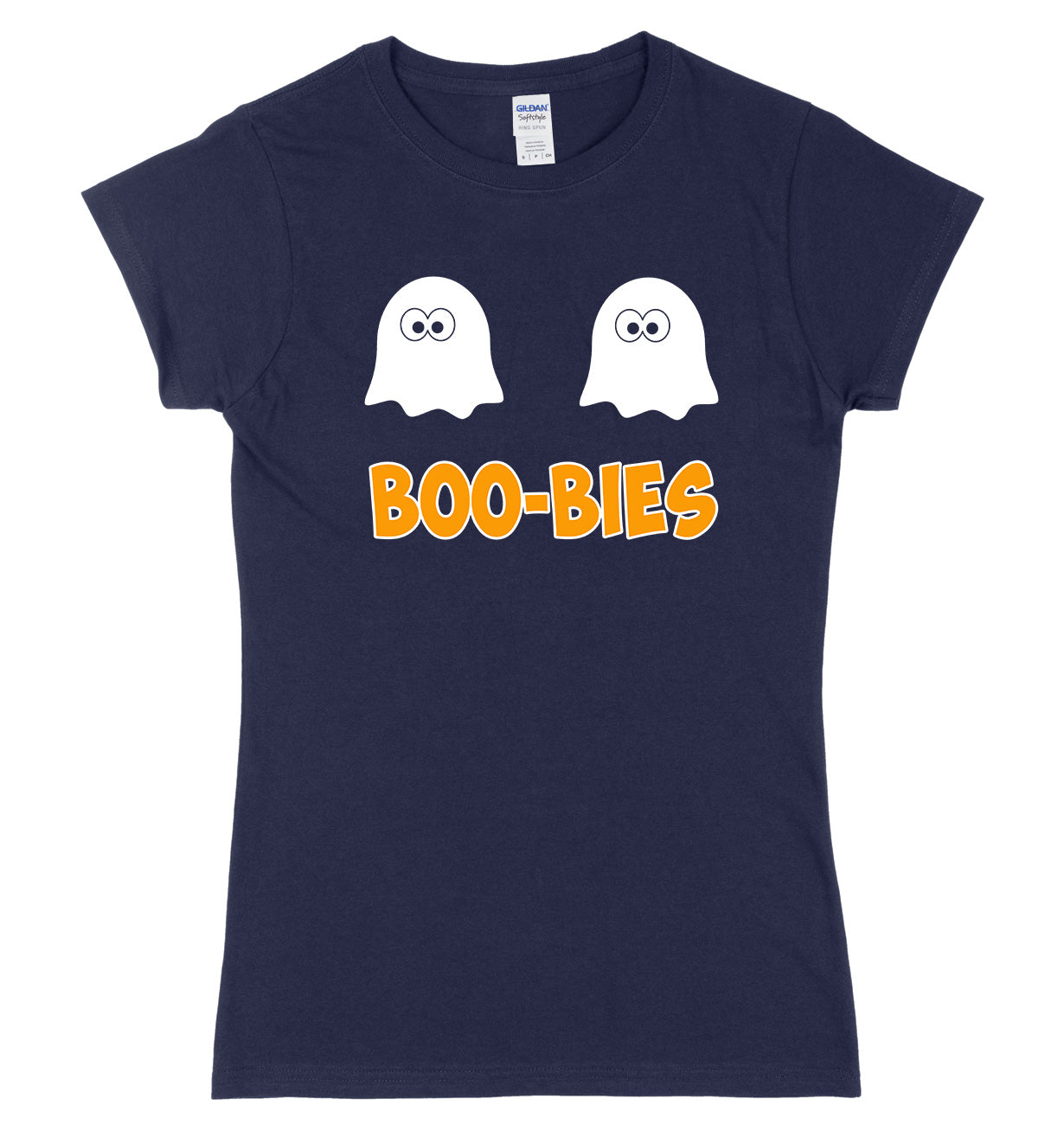 BOO-BIES Womens Ladies Slim Fit Halloween T-Shirt