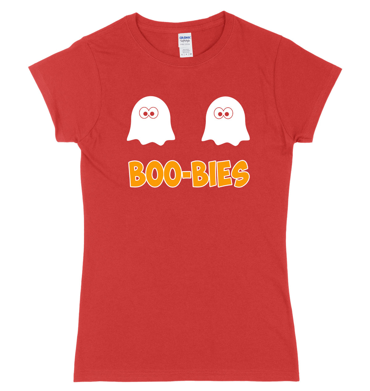 BOO-BIES Womens Ladies Slim Fit Halloween T-Shirt