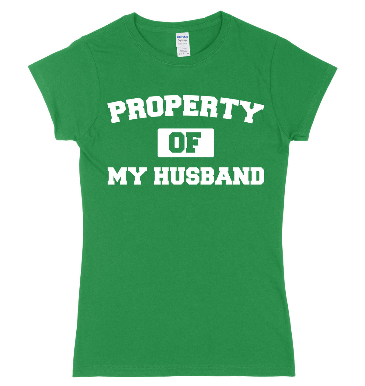 Property Of My Husband Womens Ladies Slim Fit T-Shirt