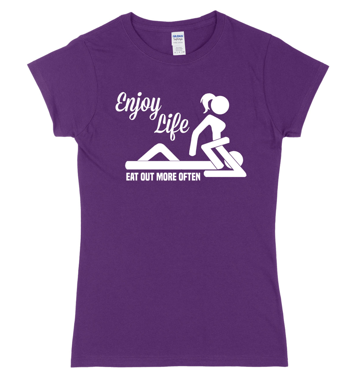 Enjoy Life Eat Out More Often Womens Slim Fit T-Shirt