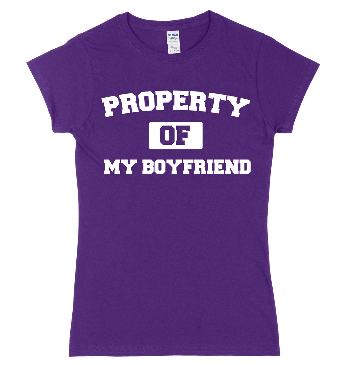 Property Of My Boyfriend Womens Ladies Slim Fit T-Shirt