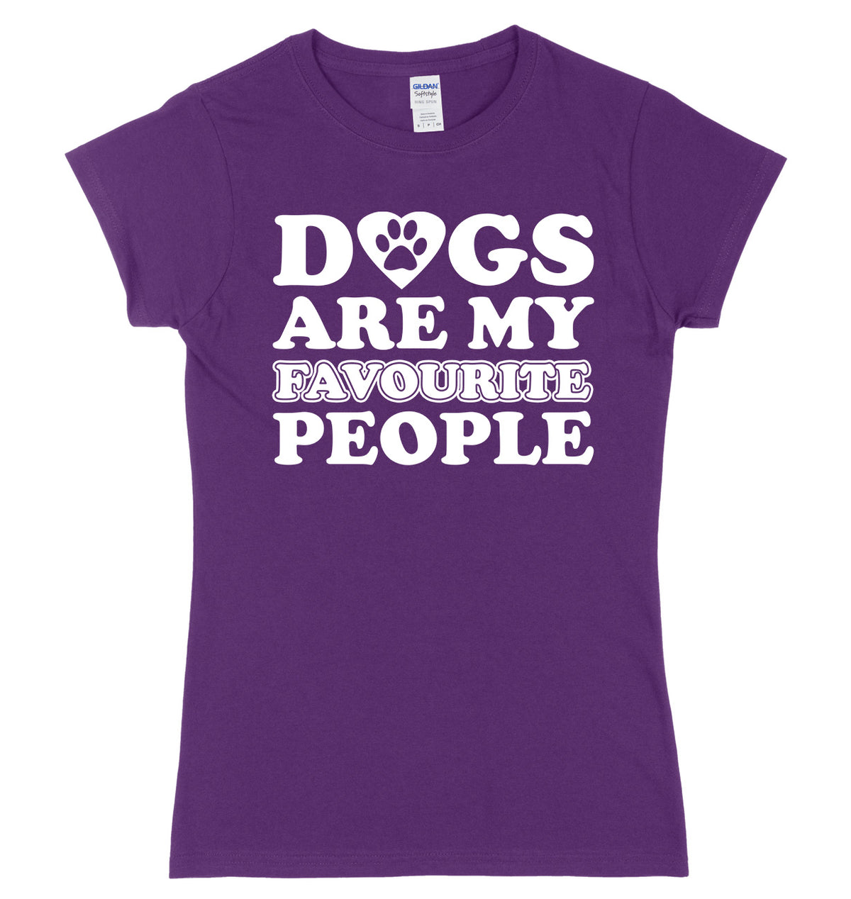 Dogs Are My Favourite People Womens Slim Fit T-Shirt