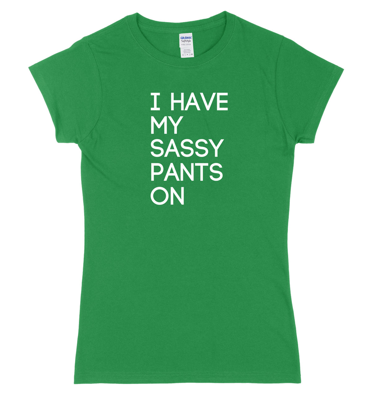 I Have My Sassy Pants On Womens Ladies Slim Fit T-Shirt
