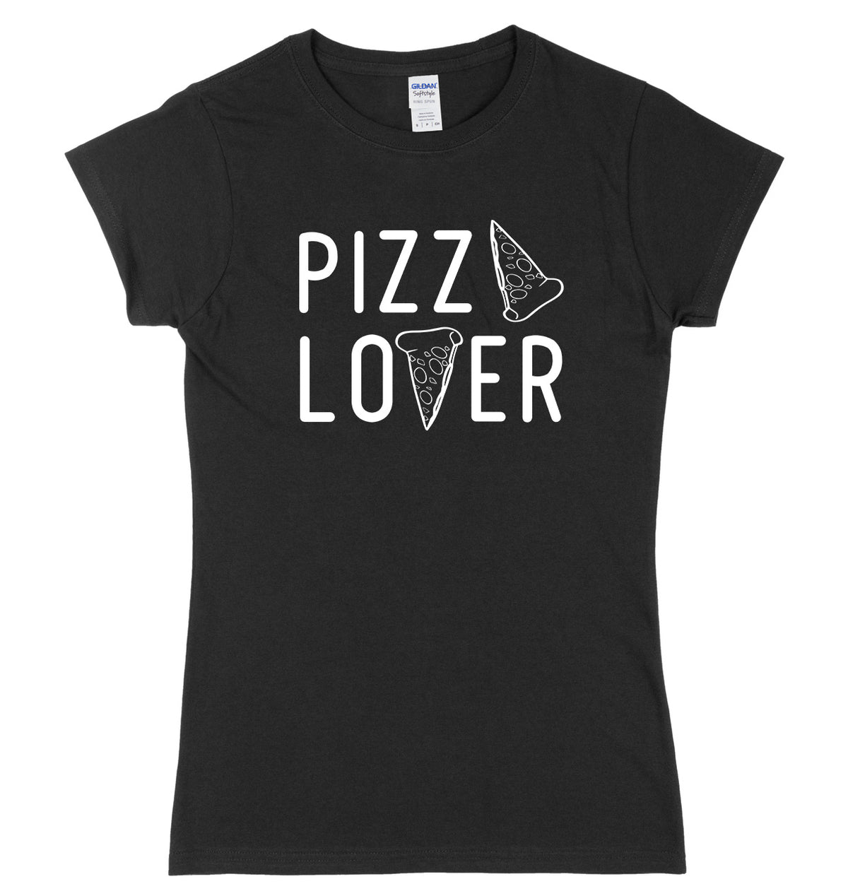 Pizza Lover Womens Ladies Slim Fit T-Shirt