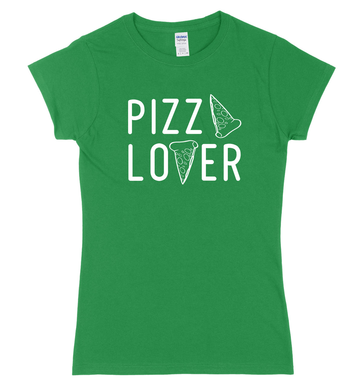 Pizza Lover Womens Ladies Slim Fit T-Shirt