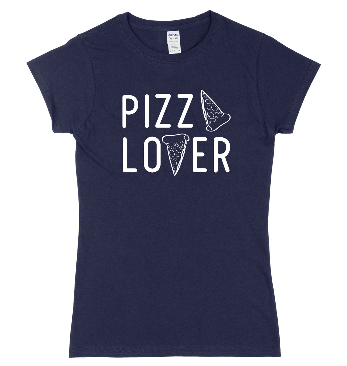 Pizza Lover Womens Ladies Slim Fit T-Shirt