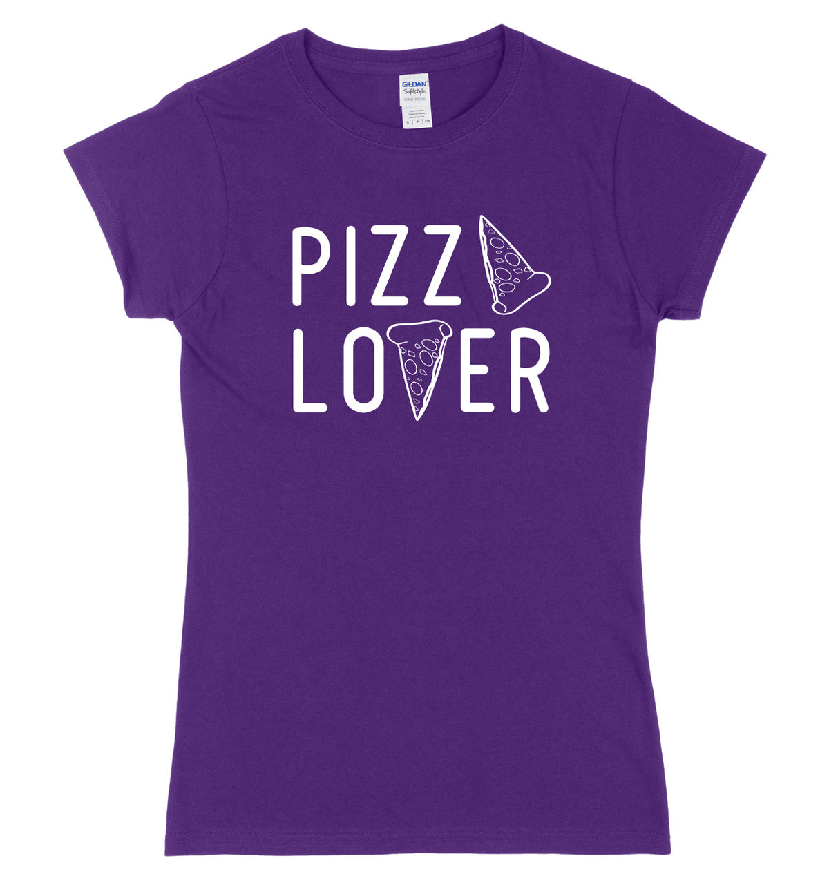 Pizza Lover Womens Ladies Slim Fit T-Shirt