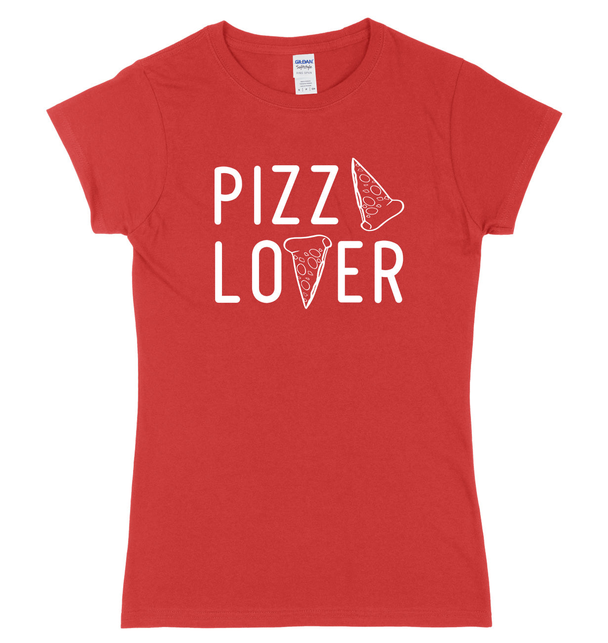 Pizza Lover Womens Ladies Slim Fit T-Shirt