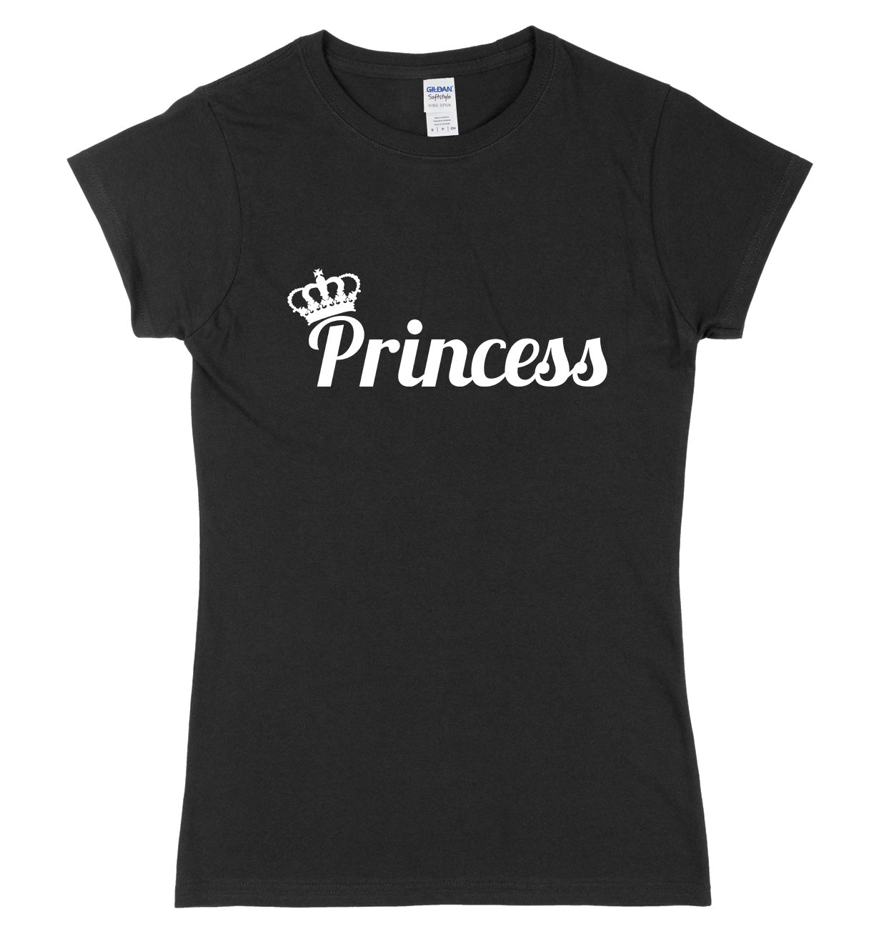 Princess And Crown Womens Ladies Slim Fit T-Shirt