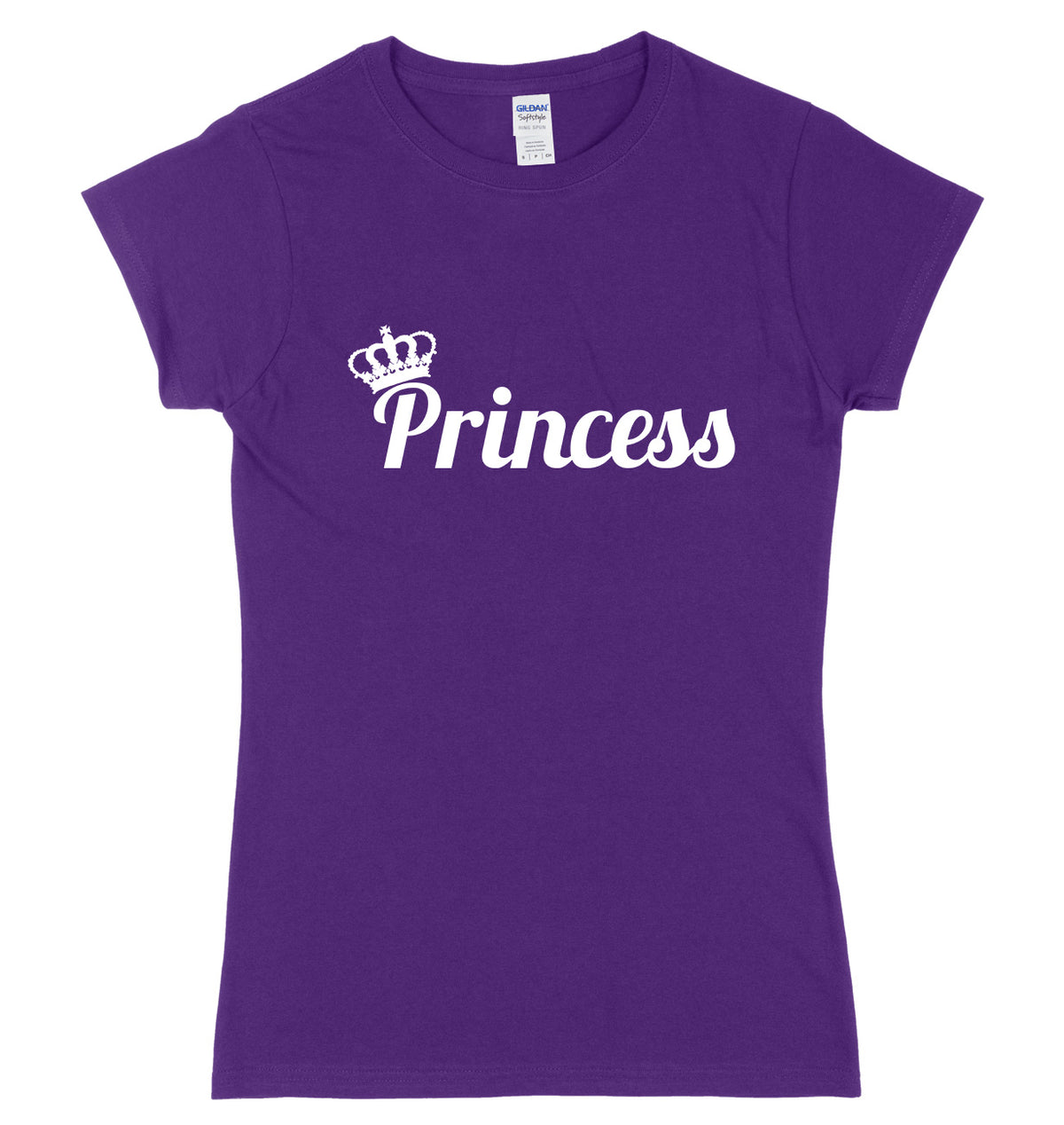 Princess And Crown Womens Ladies Slim Fit T-Shirt