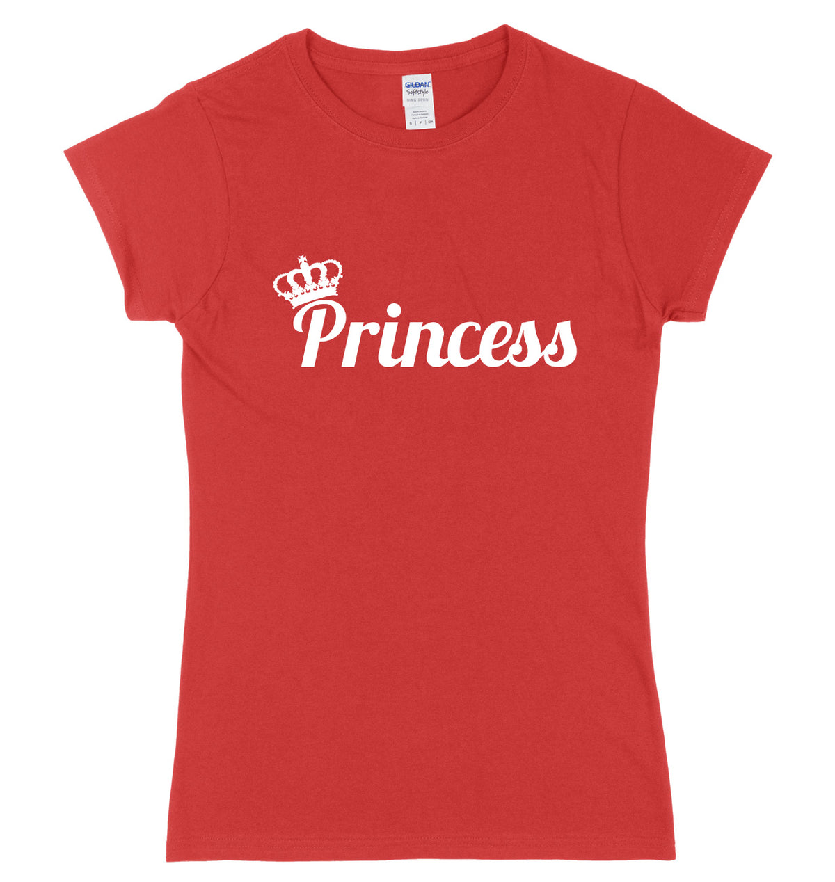 Princess And Crown Womens Ladies Slim Fit T-Shirt