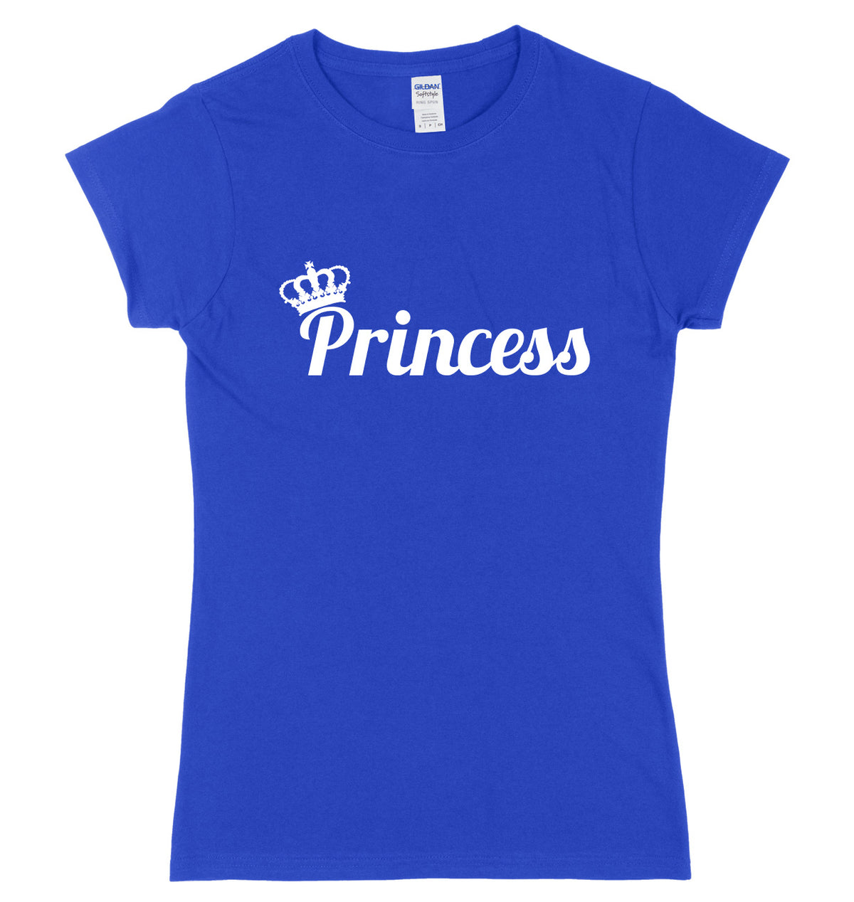 Princess And Crown Womens Ladies Slim Fit T-Shirt
