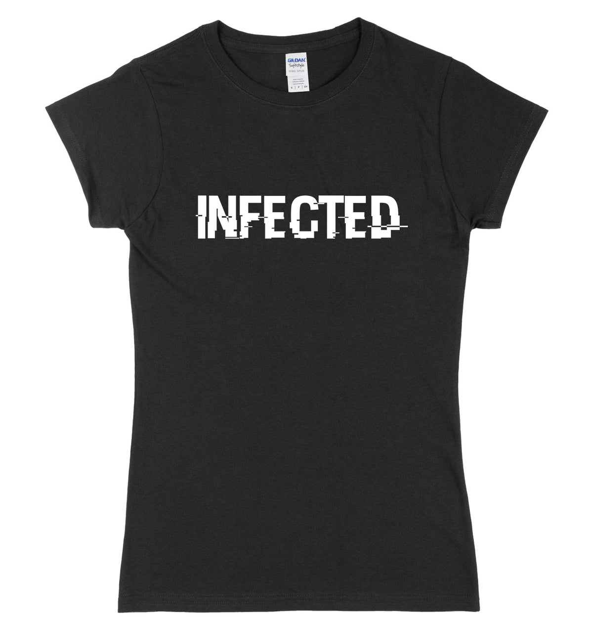 Infected Womens Ladies Slim Fit T-Shirt