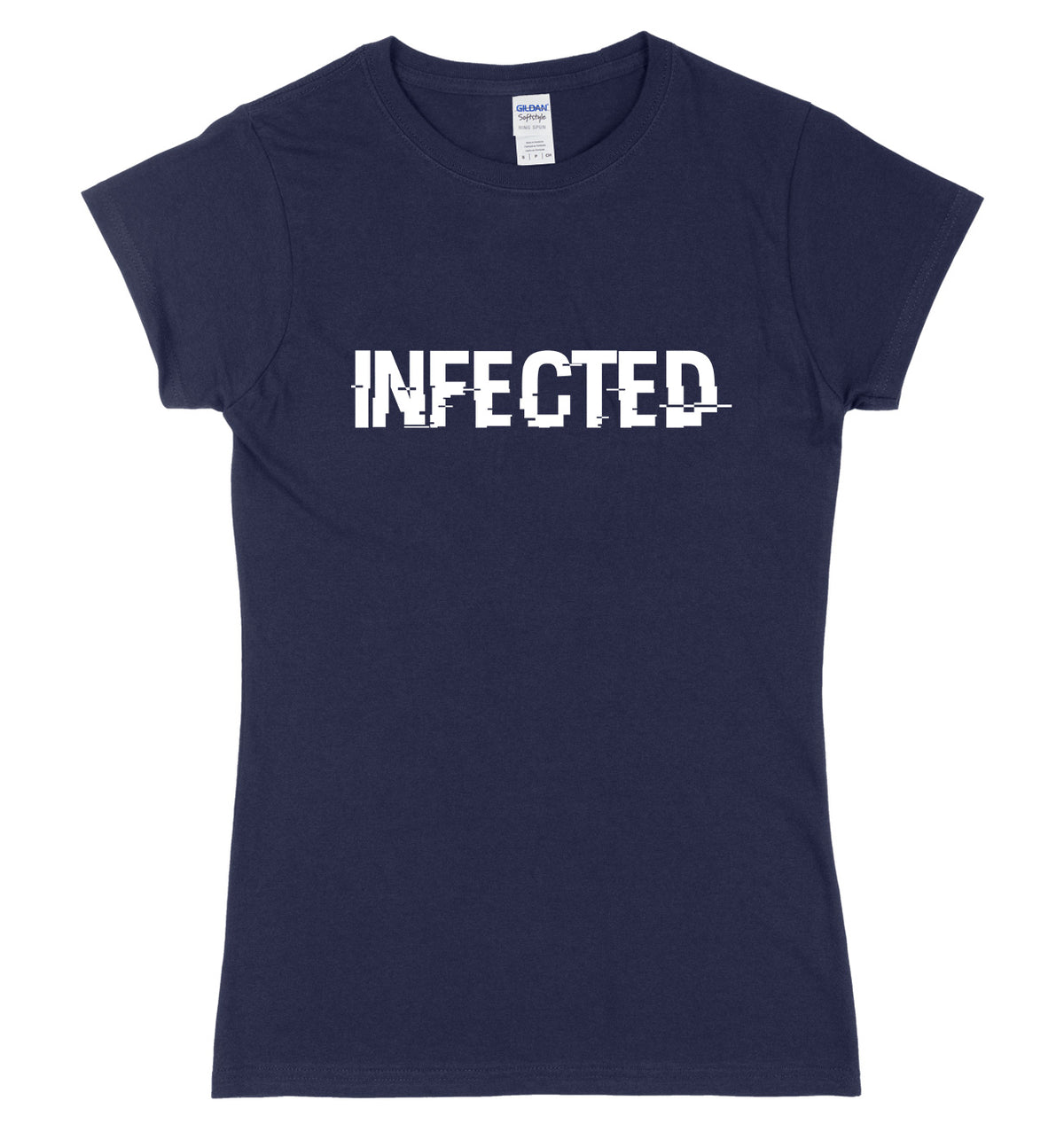 Infected Womens Ladies Slim Fit T-Shirt