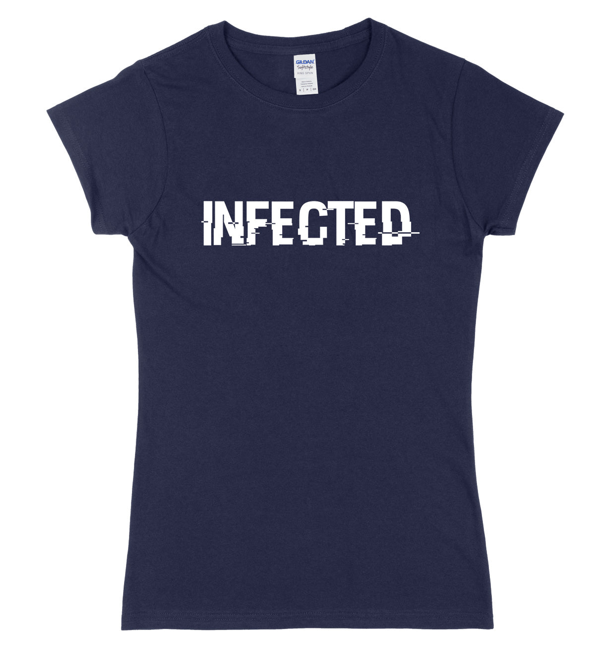 Infected Womens Ladies Slim Fit T-Shirt