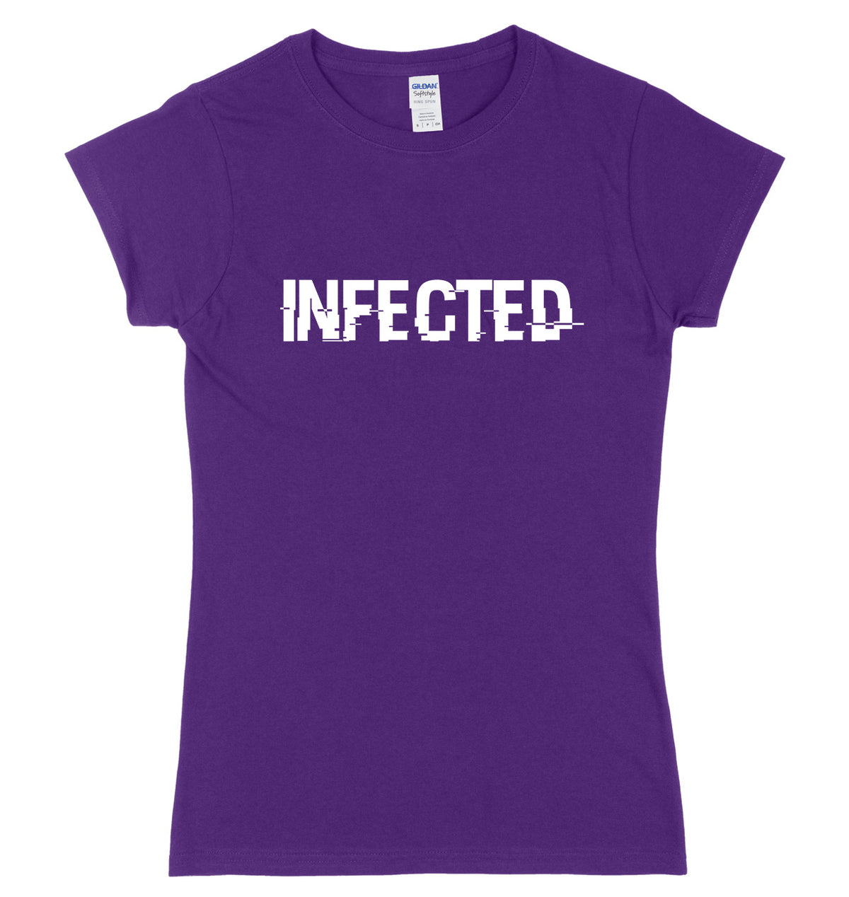 Infected Womens Ladies Slim Fit T-Shirt