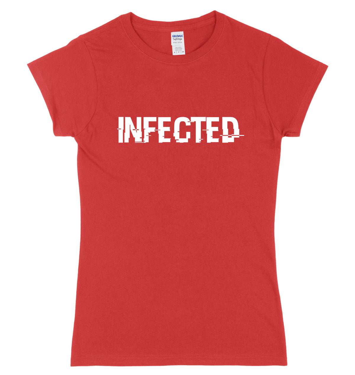 Infected Womens Ladies Slim Fit T-Shirt