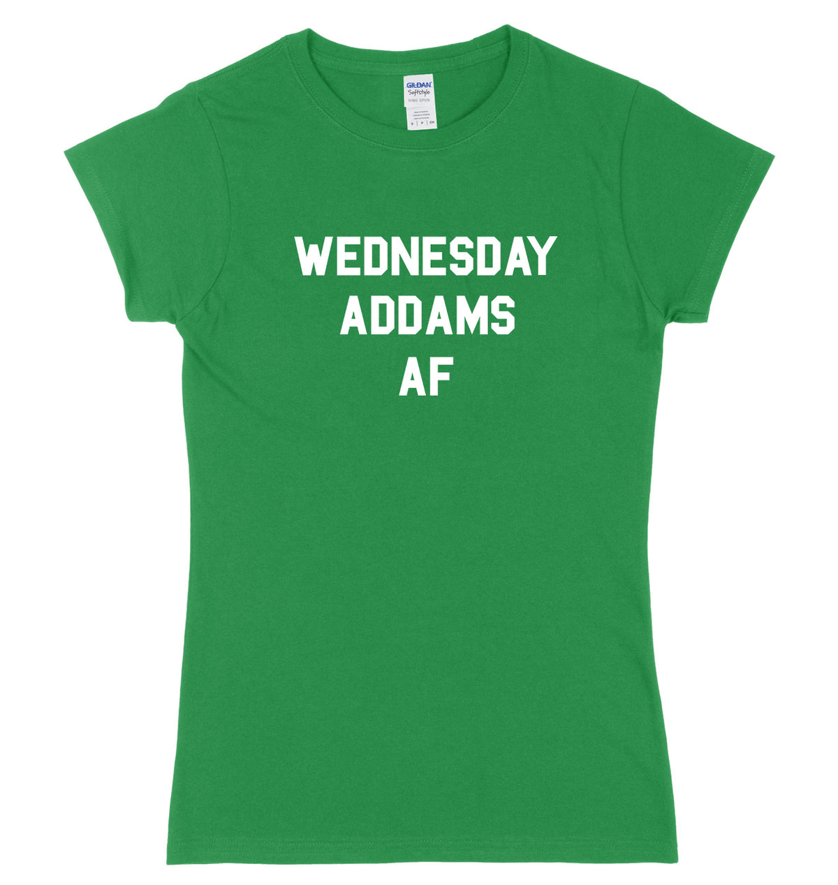 Wednesday Addams AF Womens Ladies Slim Fit Halloween T-Shirt