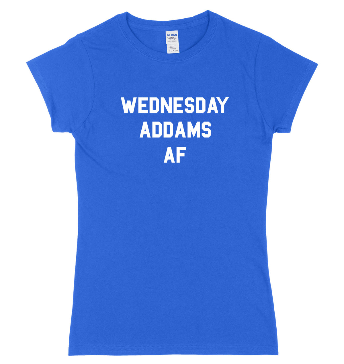 Wednesday Addams AF Womens Ladies Slim Fit Halloween T-Shirt