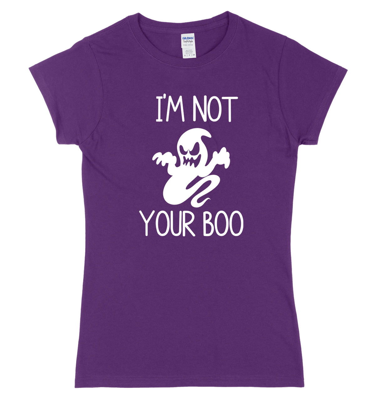 I&#39;m Not Your Boo Womens Ladies Slim Fit Halloween T-Shirt