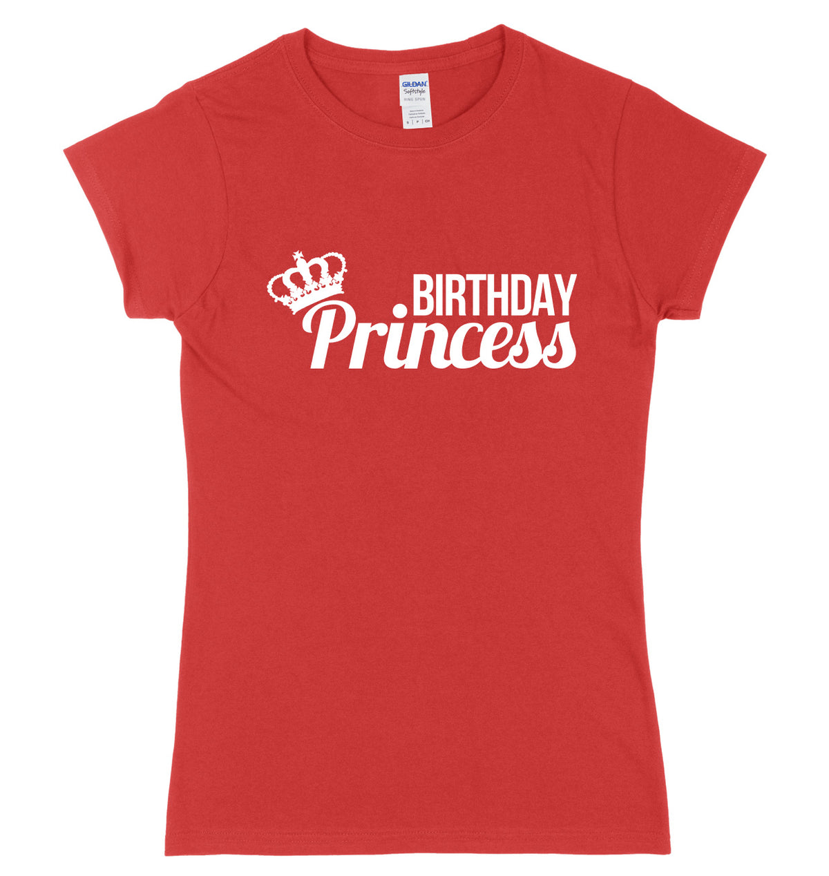 Birthday Princess Womens Ladies Slim Fit T-Shirt