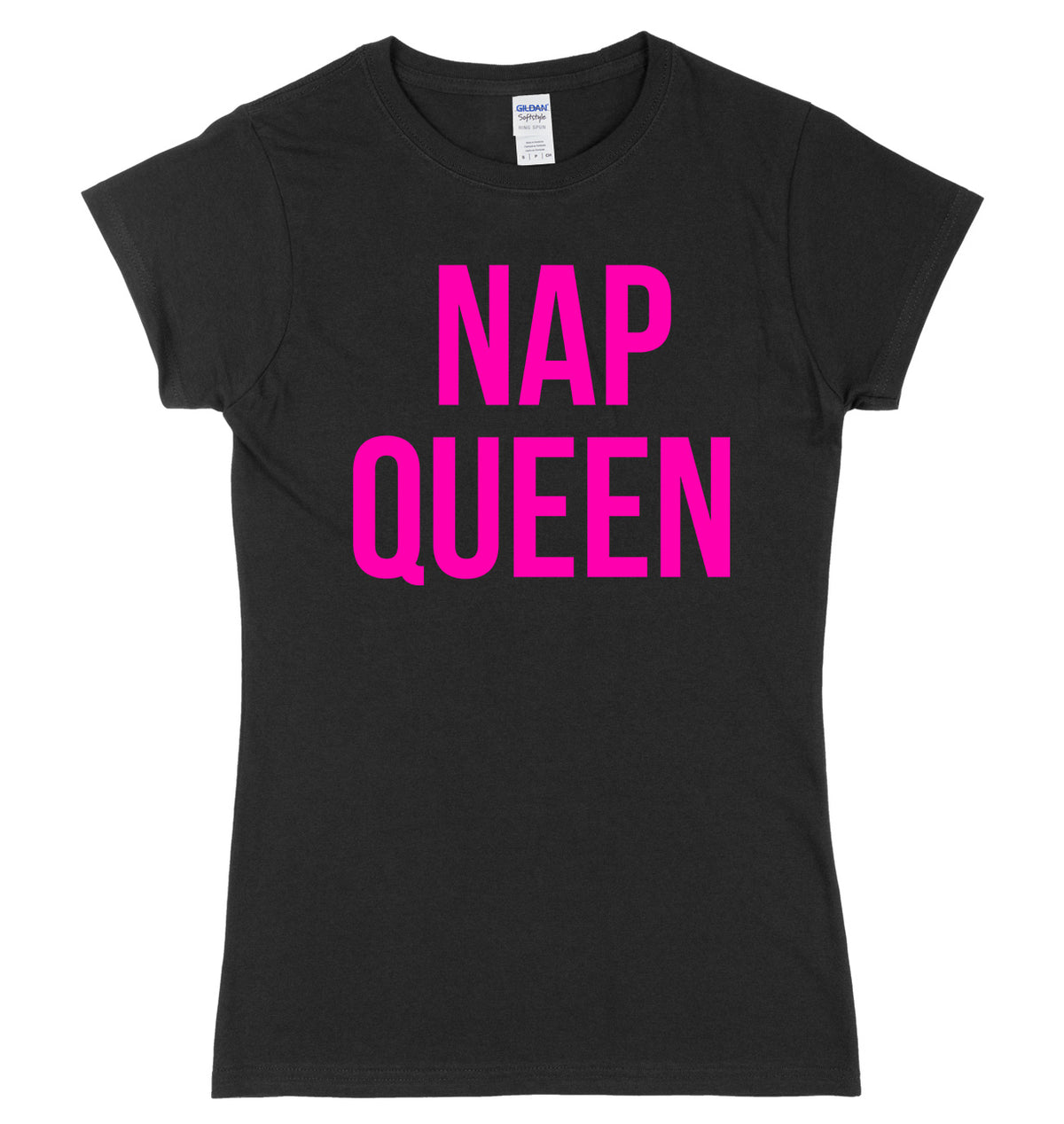 Nap Queen Breast Print Womens Ladies Slim Fit T-Shirt