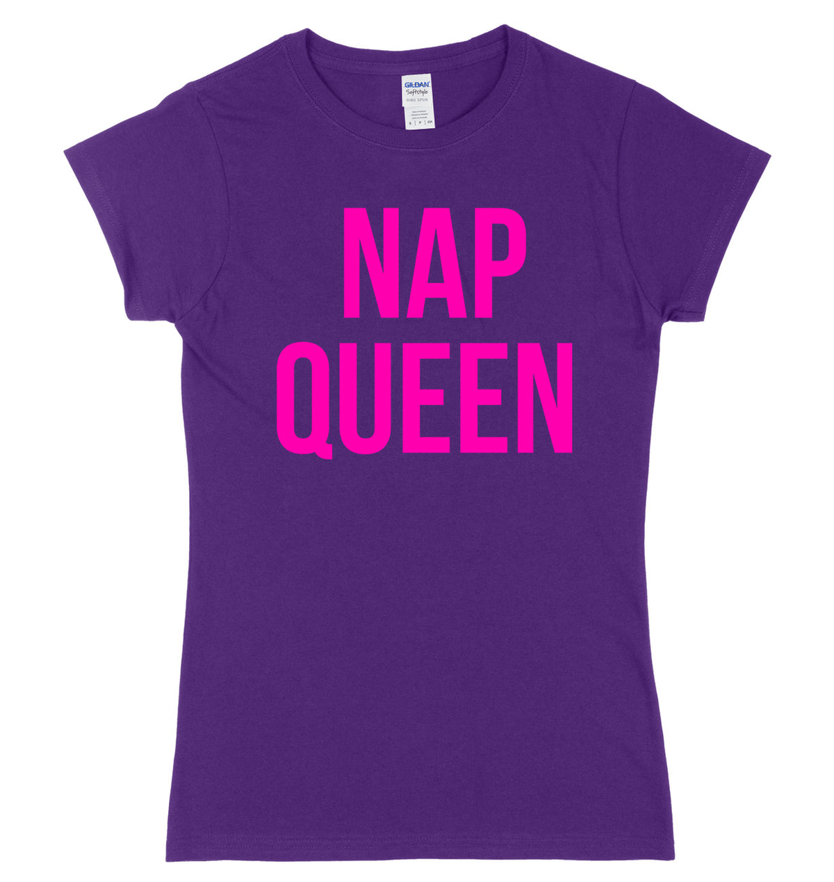 Nap Queen Breast Print Womens Ladies Slim Fit T-Shirt