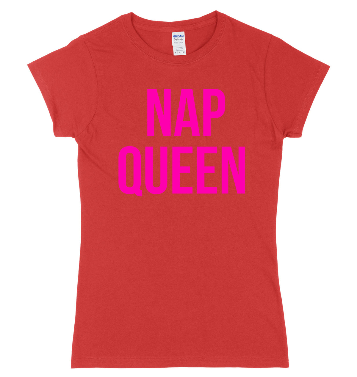 Nap Queen Breast Print Womens Ladies Slim Fit T-Shirt