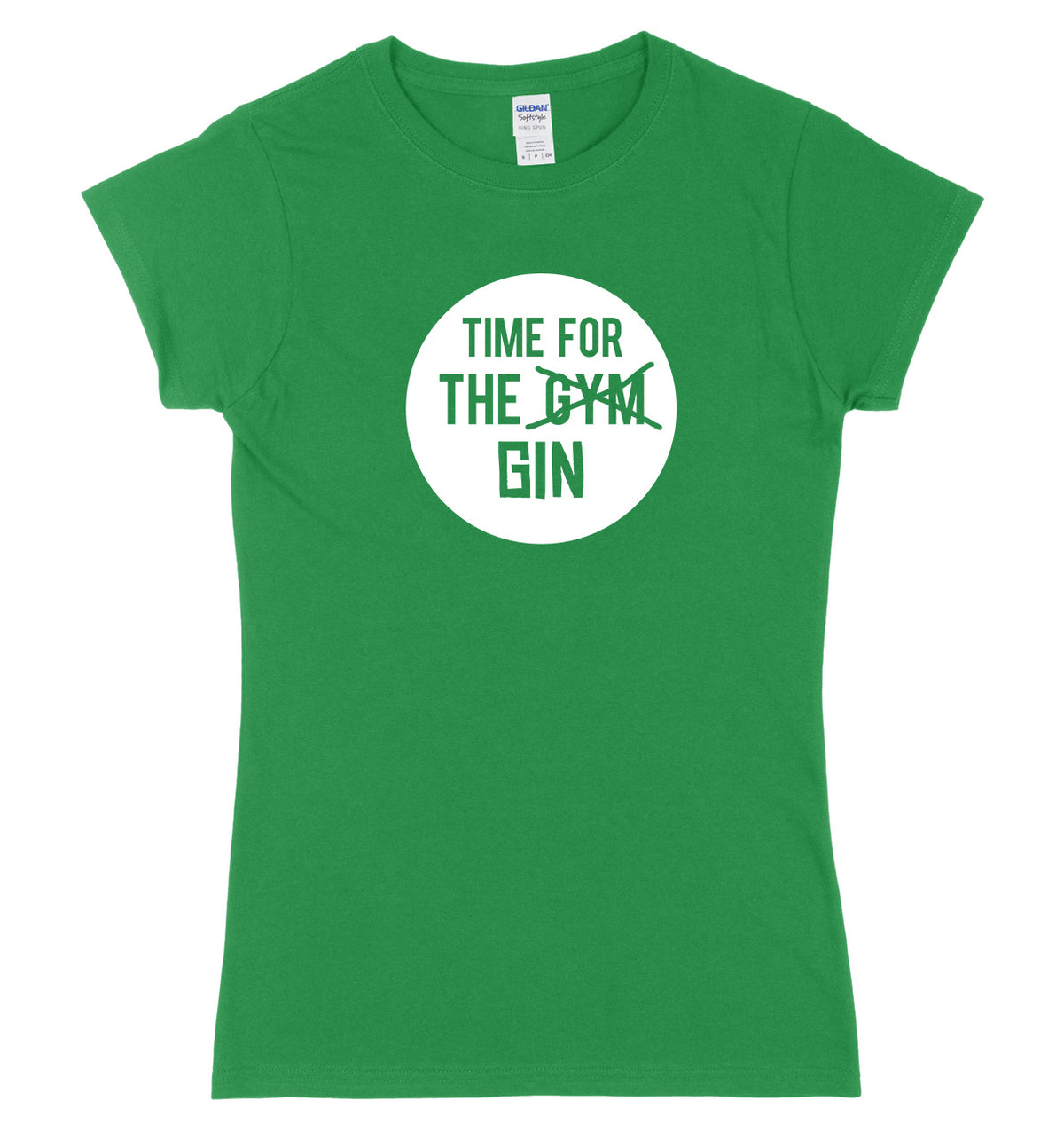 Time For The Gin Womens Ladies Slim Fit T-Shirt