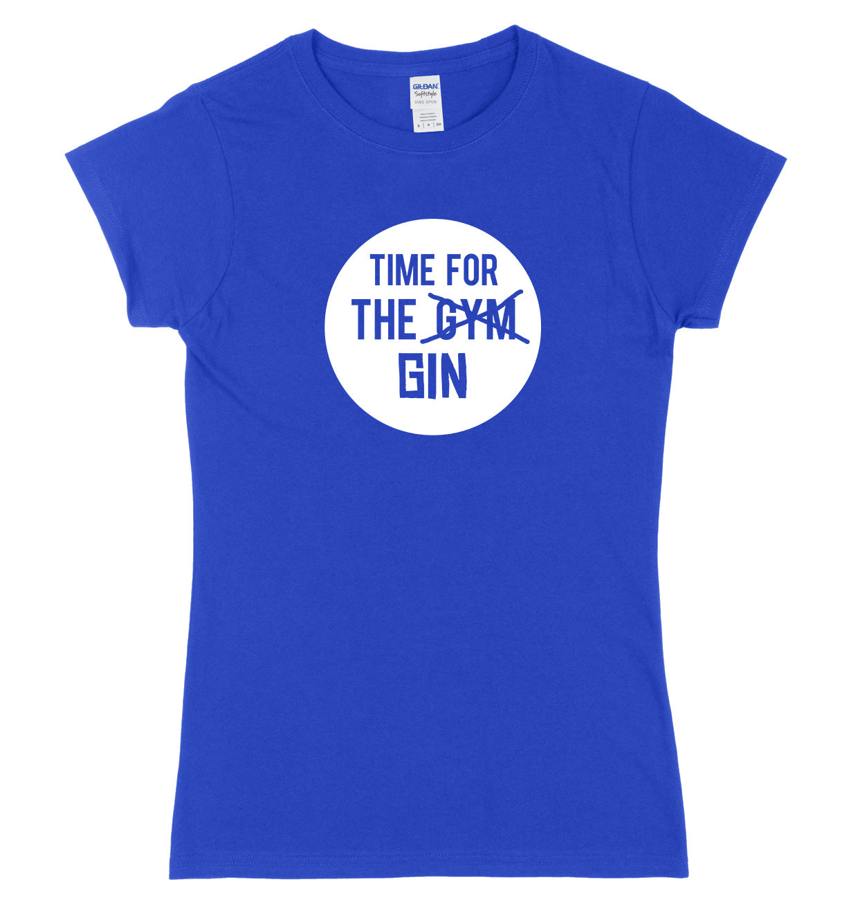 Time For The Gin Womens Ladies Slim Fit T-Shirt