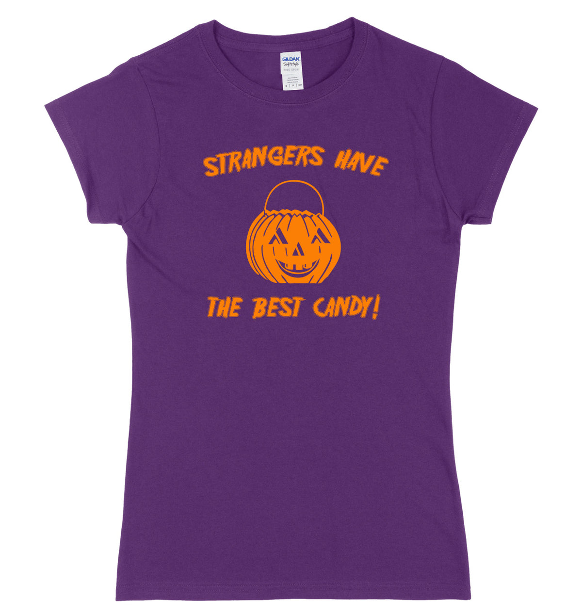 Strangers Have The Best Candy Womens Ladies Slim Fit Halloween T-Shirt