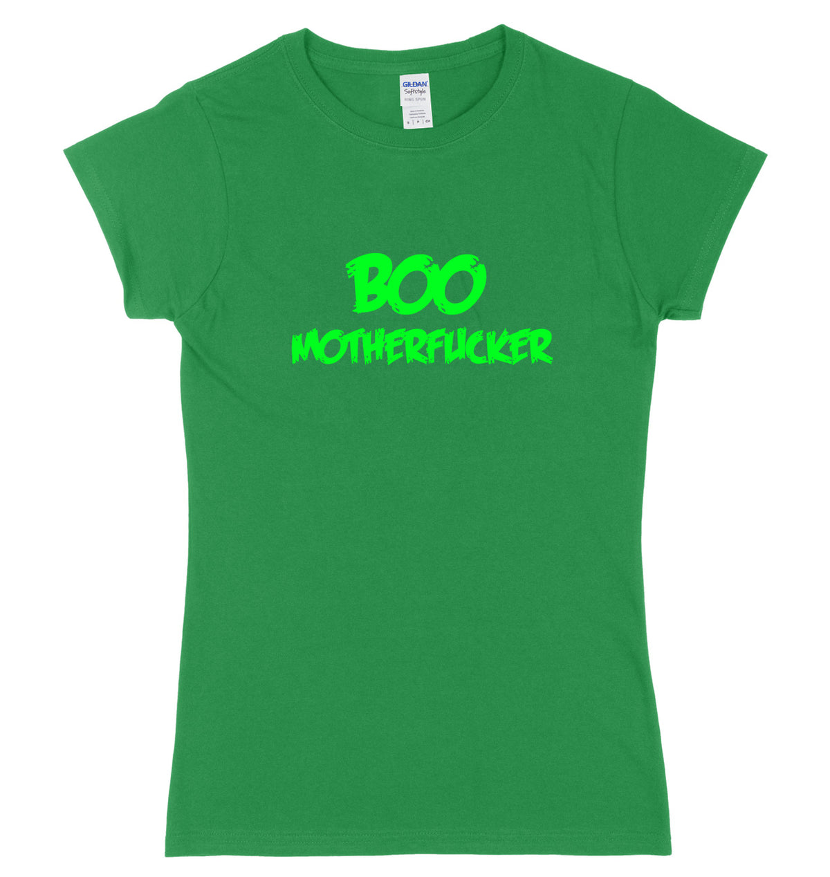 BOO Motherf*cker Womens Ladies Slim Fit Halloween T-Shirt