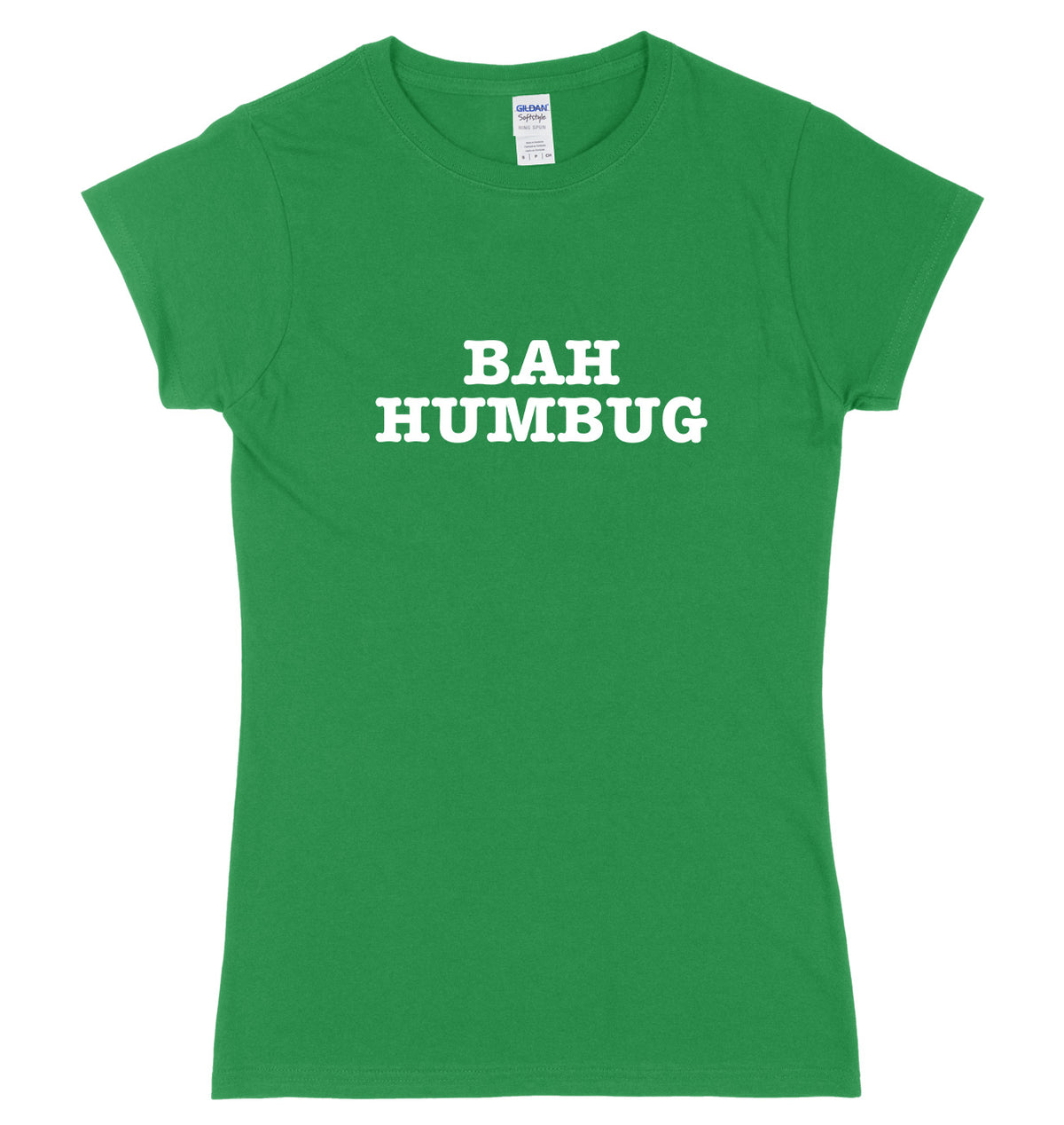 Bah Humbug Womens Ladies Slim Fit Christmas T-Shirt