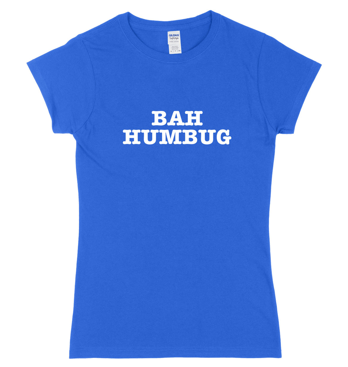 Bah Humbug Womens Ladies Slim Fit Christmas T-Shirt