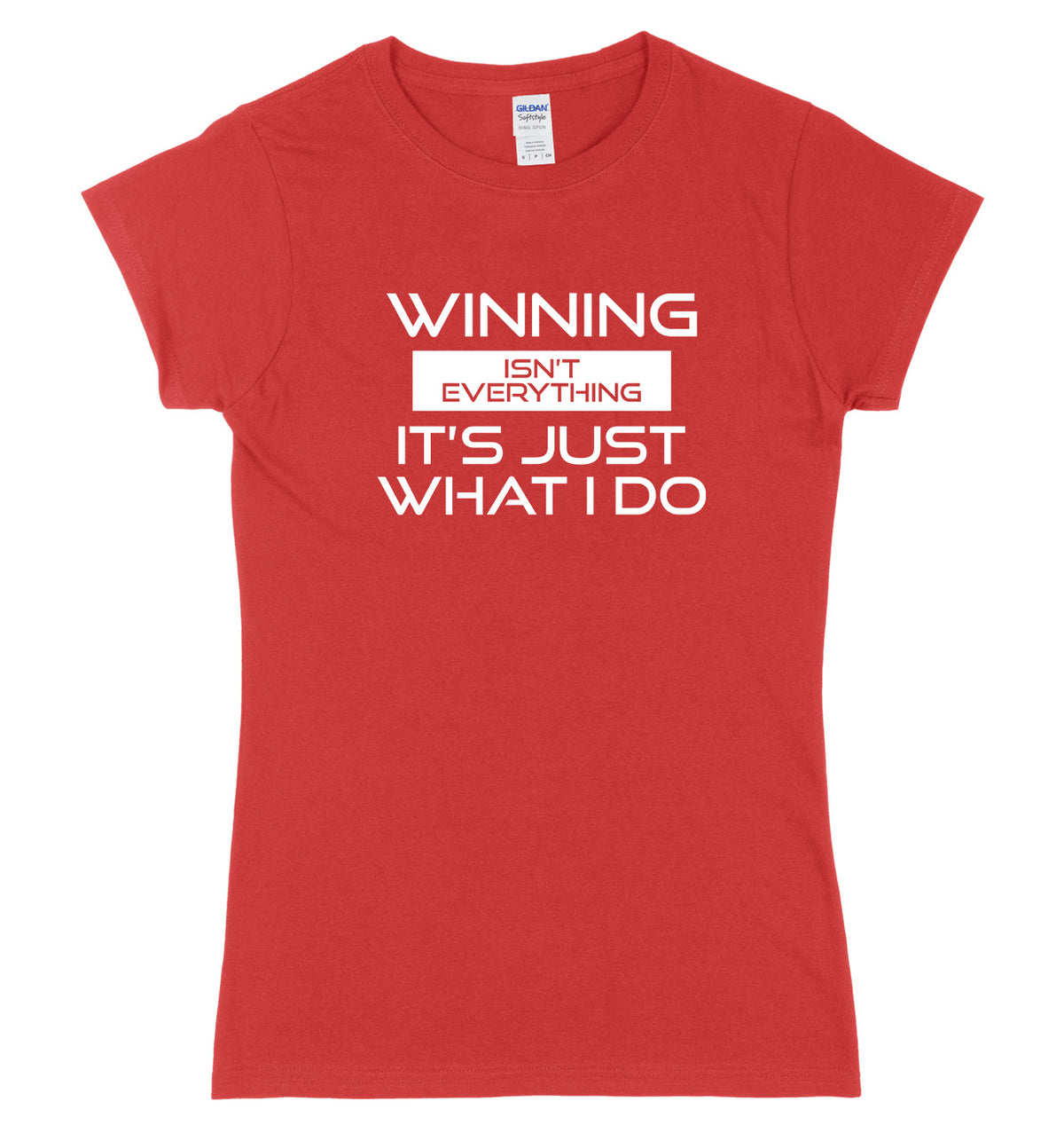 Winning Isn&#39;t Everything It&#39;s Just What I Do Womens Ladies Slim Fit T-Shirt