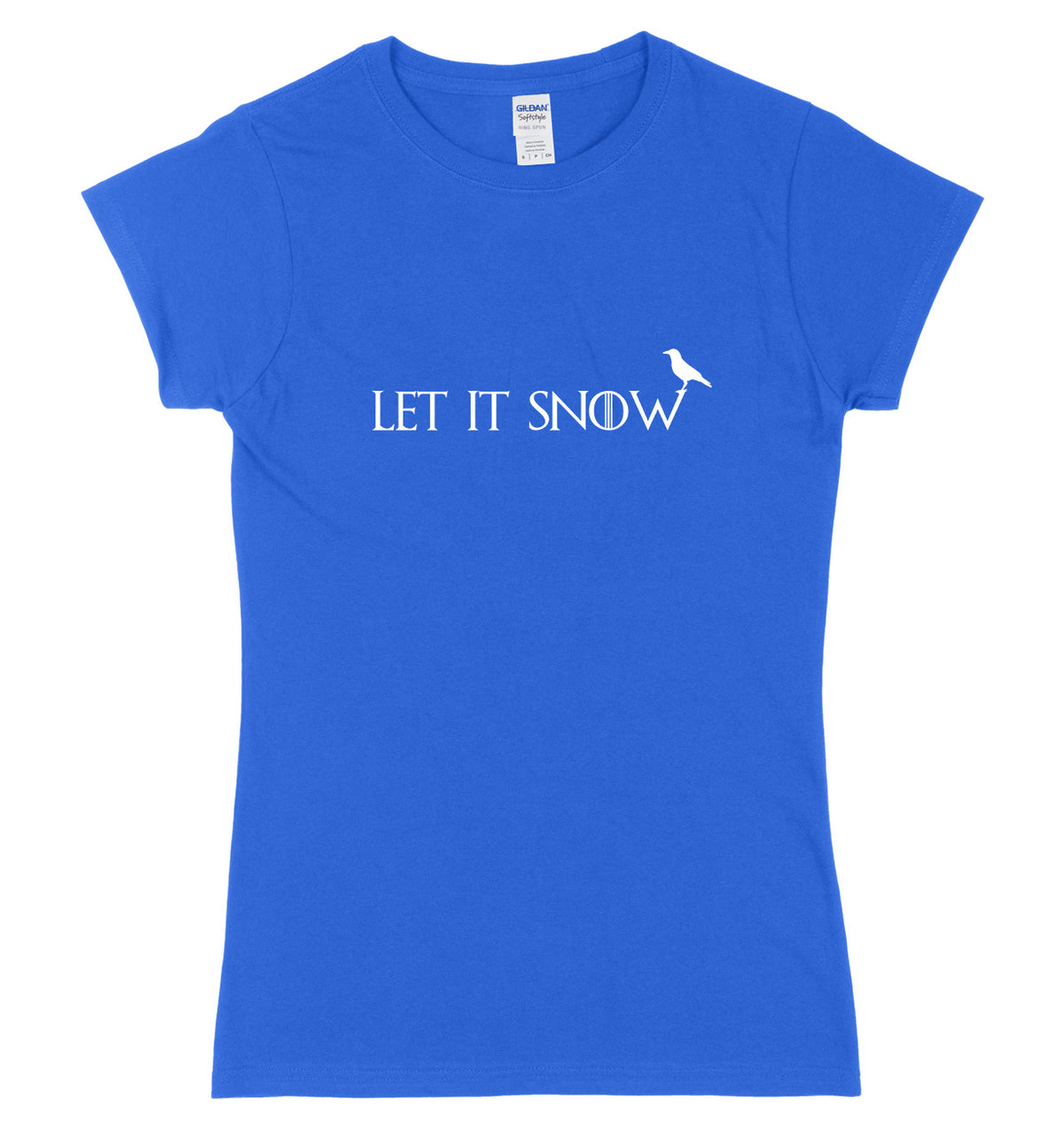 Let It Snow Womens Ladies Slim Fit Christmas T-Shirt