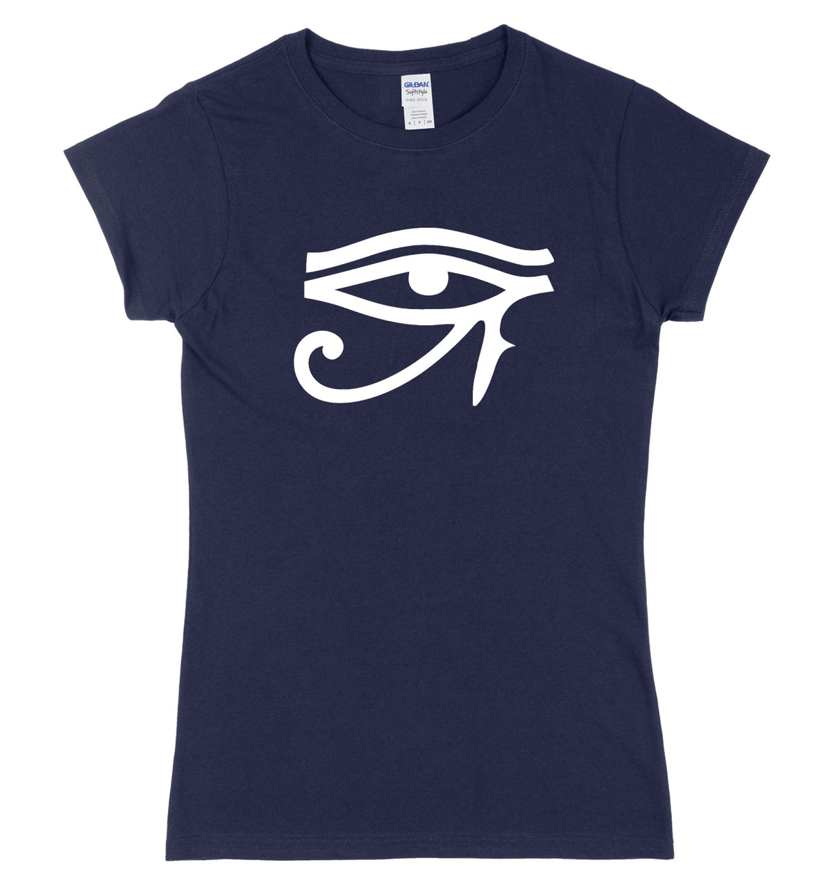 Egyptian Eye Of Horus Womens Ladies Slim Fit T-Shirt