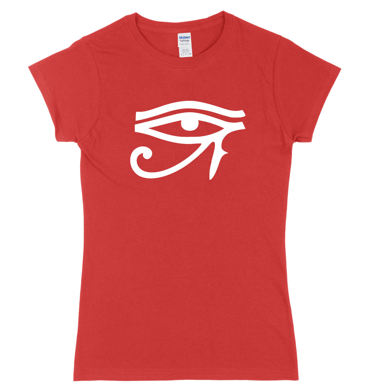Egyptian Eye Of Horus Womens Ladies Slim Fit T-Shirt